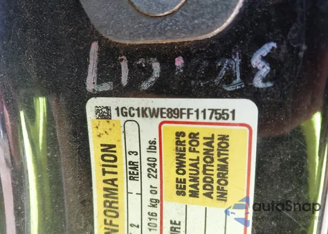 2015 Chevrolet Silverado 2500Hd Ltz z USA, uszkodzony, nr VIN 1GC1KWE89FF117551